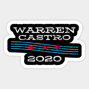 Elizabeth Warren and Julian Castro on the one ticket? Sticker